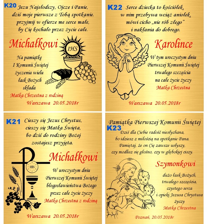 Złote Kolczyki Serca Angielskie Zapięcia GRAWER