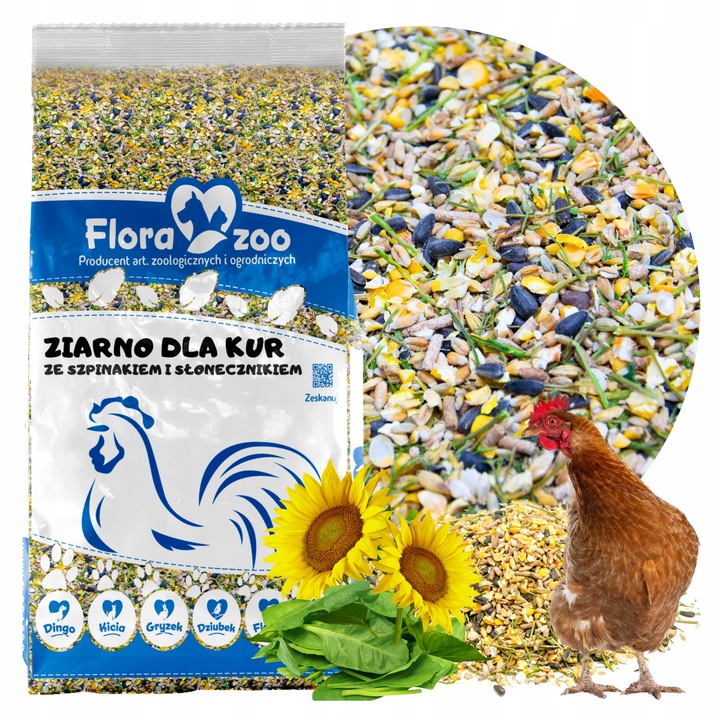 NATURALNA KARMA PASZA ZIARNO KRUSZONA DROBNA DLA DROBIU KUR NIOSKA