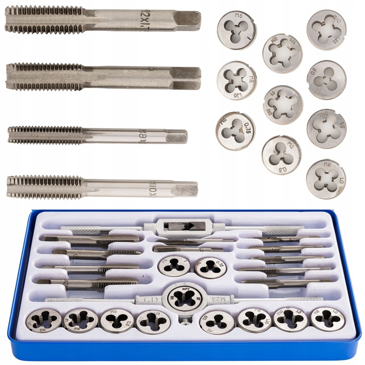 Zestaw gwintowników i narzynek 24 szt ÜBERTOOL