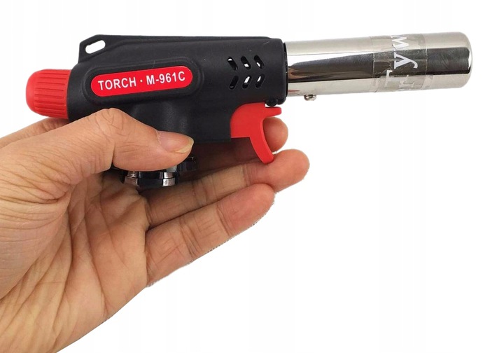 PALNIK GAZOWY TORCH M-961C + 4x NABÓJ KARTUSZ ALPEN CAMPING 400ml