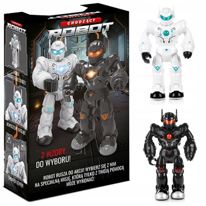 ROBOT INTERAKTYWNY ŚWIATŁO DŹWIĘK CHODZI STRZELA