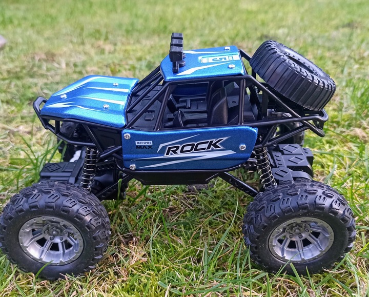 Autko Zdalnie Sterowane MONSTER TRUCK METAL LED dla Dzieci samochód RC auto