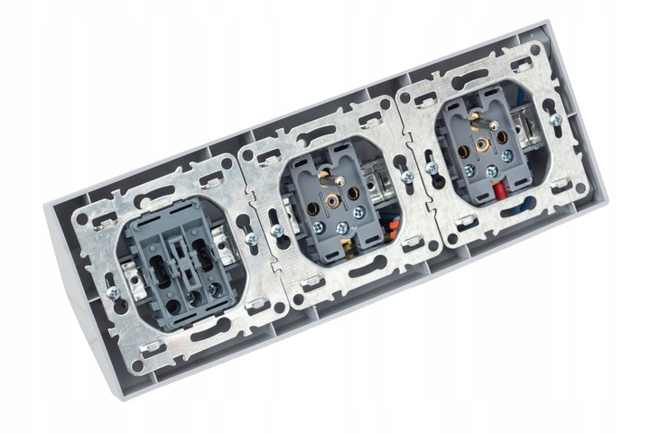 GNIAZDO POTRÓJNE MEBLOWE NAROŻNE KUCHENNE BLATOWE BIURKOWE BIAŁE NABLATOWE