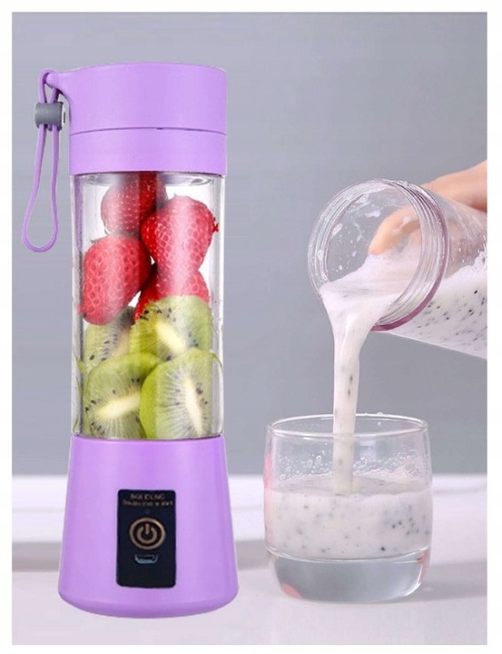 BLENDER MIKSER TURYSTYCZNY USB AKUMULATOR 380ML PRZENOŚNY SHAKER