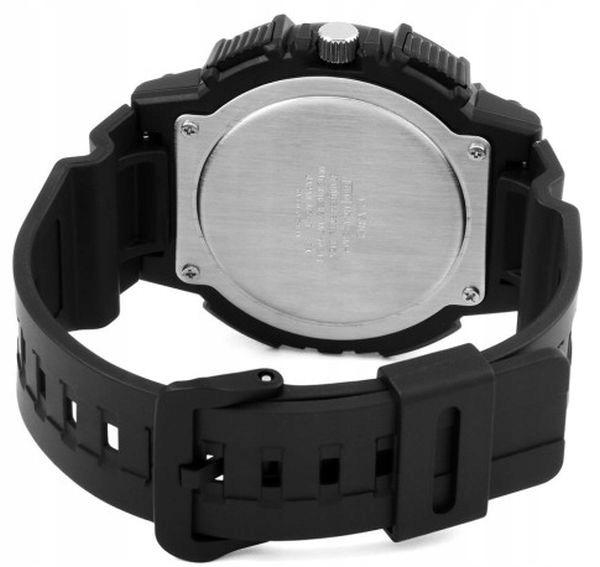SPORTOWY ZEGAREK MĘSKI CASIO MCW-200H-1A CZARNY CHRONO Z DATĄ WR100 54mm