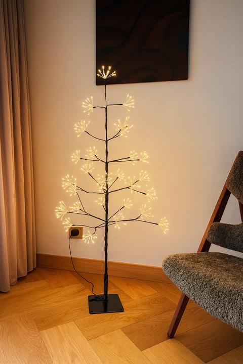 DRZEWKO ŚWIĄTECZNE CHOINKA LED 125cm DEKORACJA ŚWIĄTECZNA -LAMPKI CHOINKOWE