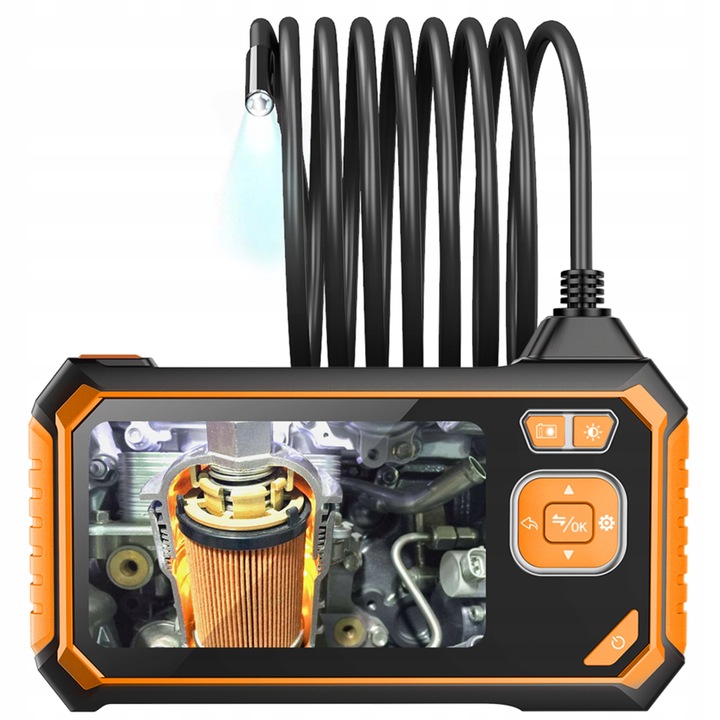 KAMERA INSPEKCYJNA ENDOSKOP 5M USB + WYŚWIETLACZ FULL HD