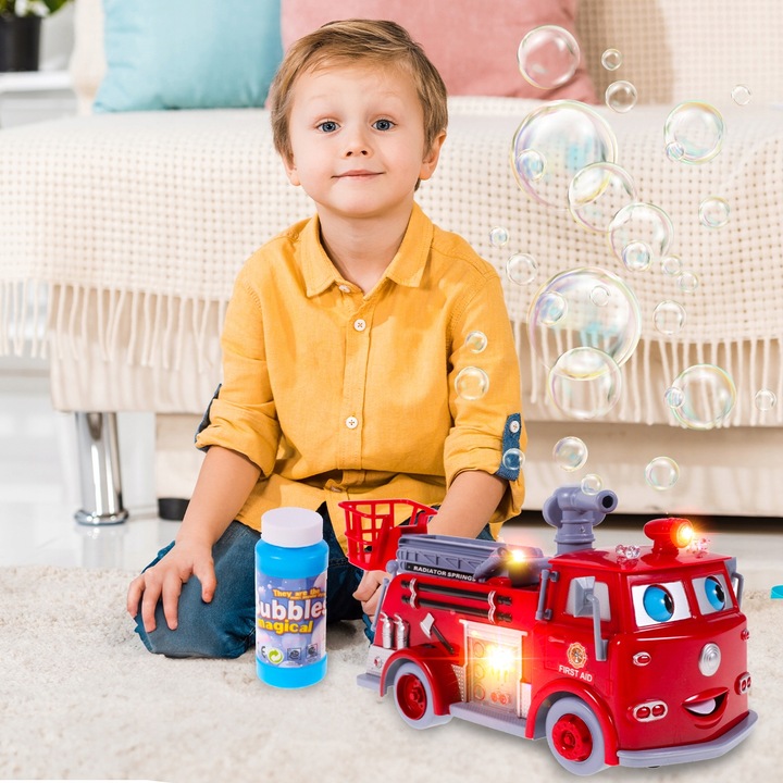 WÓZ STRAŻACKI NA BAŃKI MYDLANE STRAŻ POŻARNA EDEK AUTO DO BANIEK SAMOCHÓD