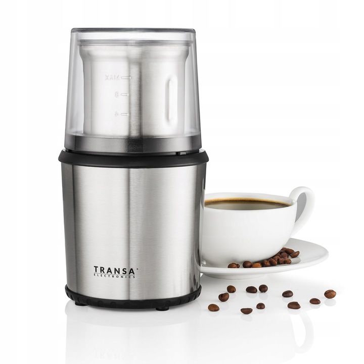 Młynek ROZDRABNIACZ 2w1 do ziaren kawy ziół orzechów TRANSA 300W