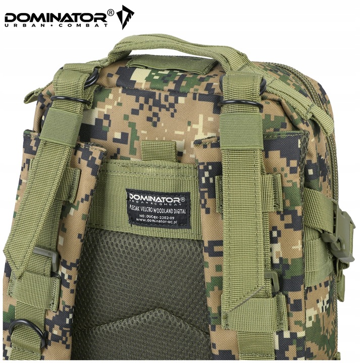 PLECAK MĘSKI WOJSKOWY TAKTYCZNY MILITARNY DOMINATOR VELCRO DIGITAL MARPAT