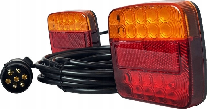 ZESTAW OŚWIETLENIA LED PRZYCZEPKA/PRZYCZEPA 7,5 M NA MAGNES