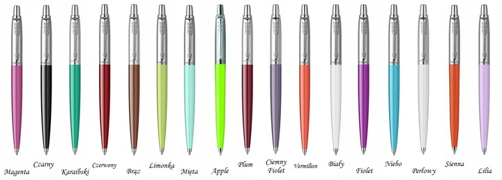 Długopis Parker Jotter ORYGINALNY GRAWER PREZENT WKŁADY CZARNE ŻEL GRATIS