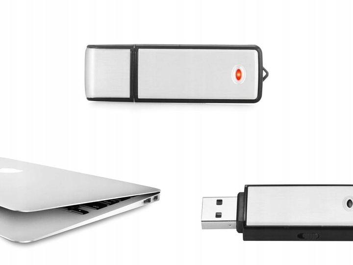 MINI DYKTAFON SZPIEGOWSKI PODSŁUCH PENDRIVE USB