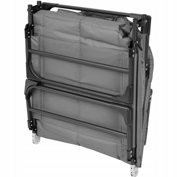 Leżak Solidne Składane Łóżko Turystyczne Kempingowe Regulowane Polowe 200cm