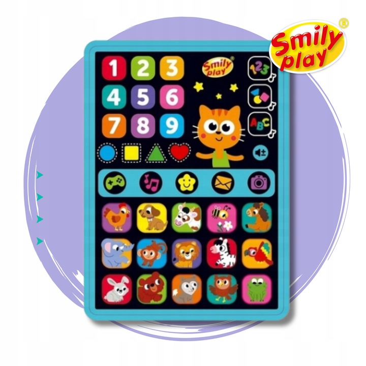 Smart Tablet Edukacyjny Interaktywny Zdobywam wiedzę z kotem Ignacym PL