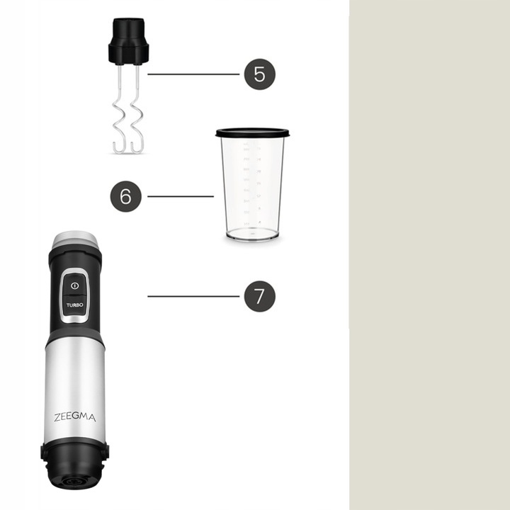 BLENDER RĘCZNY WIELOFUNKCYJNY 5w1 MIKSER Praktyczny pomysł na PREZENT