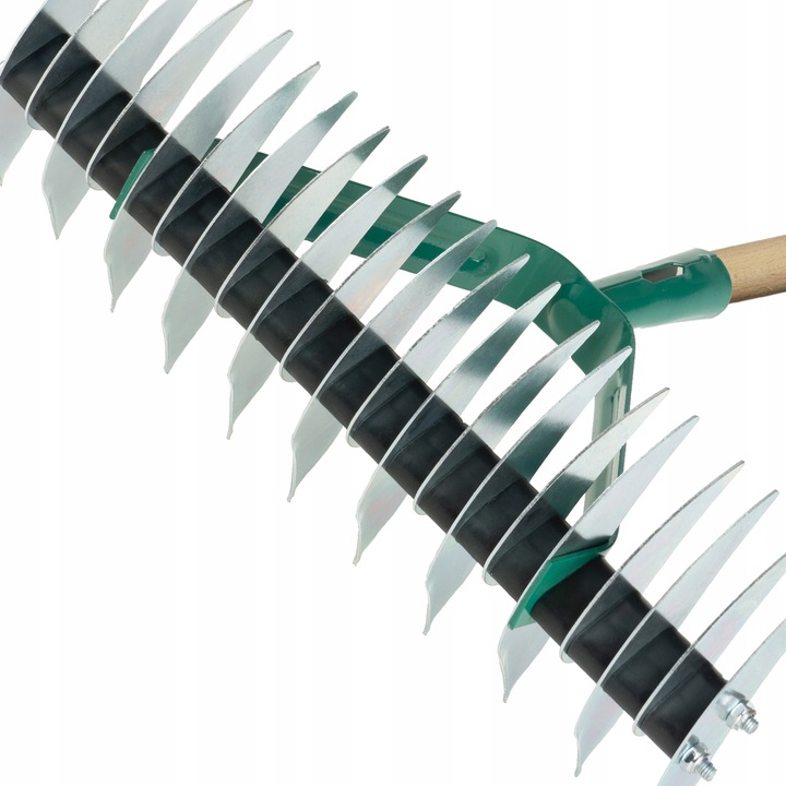 AERATOR RĘCZNY WERTYKULATOR DO TRAWY DWUSTRONNY METAL Z TRZONEM AREATOR