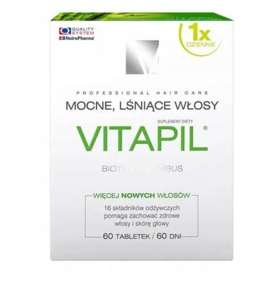 Vitapil 60 tabletek skóra włosy paznokcie Biotyna