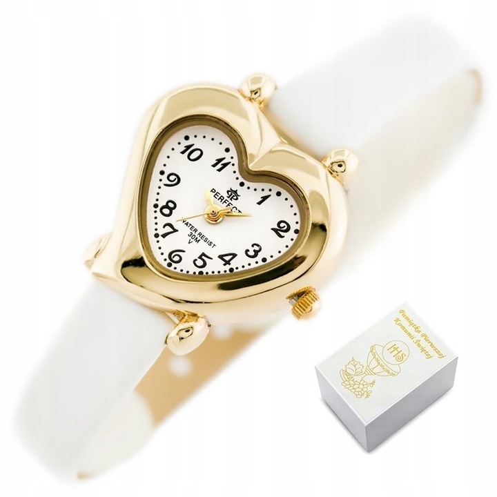 Zegarek PERFECT dla dziewczynki PREZENT NA KOMUNIĘ +BOX +TOREBKA +GRAWER