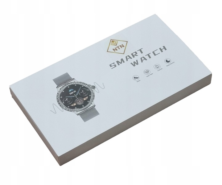 SMARTWATCH DAMSKI ZEGAREK Z FUNKCJĄ ROZMOWY NX1 SILVER MENU PL