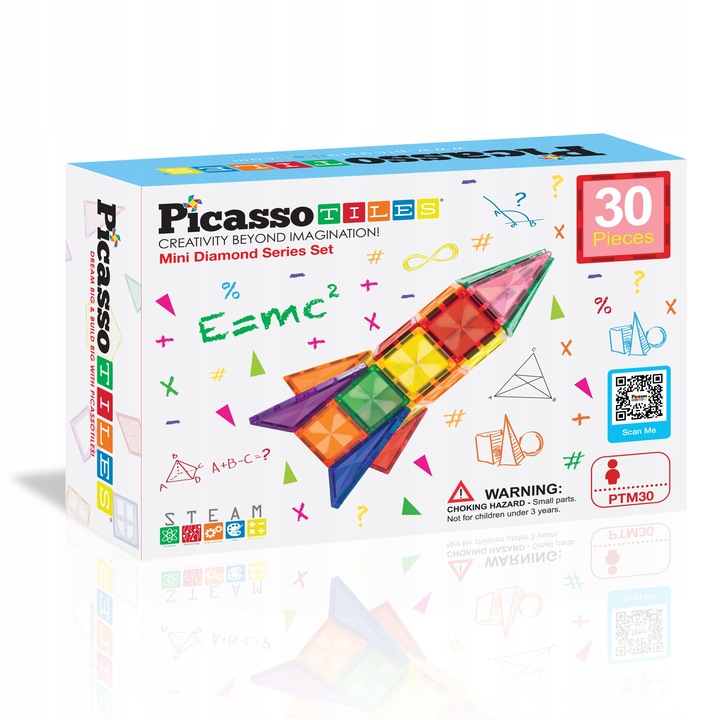 Klocki magnetyczne konstrukcyjne wersja podróżna dla dzieci edukacyjne 30el