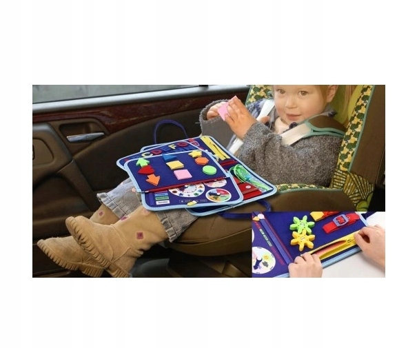 Tablica Manipulacyjna Sensoryczna dla Dzieci Miękka Edukacyjna Montessori