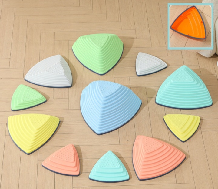 KAMIENIE RZECZNE DYSKI BALANSUJĄCE TRENING RÓWNOWAGI ŚCIEŻKA SENSORYCZNA