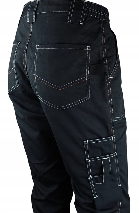 Spodnie ROBOCZE męskie BHP MOCNE ochronne WZMACNIANE RIP-STOP na rozdarcia