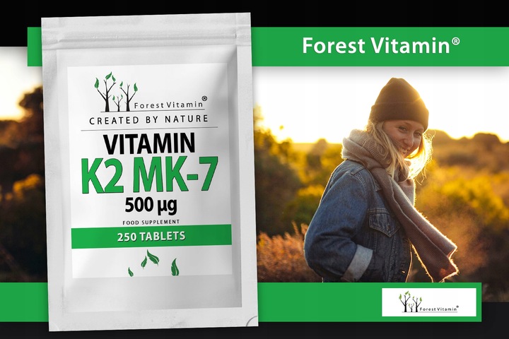 FOREST WITAMINA K2 MK-7 500mcg 100 tab NATURALNA