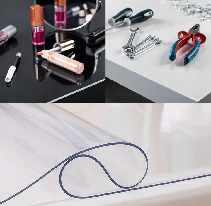 MATA OHRONNA NA STÓŁ BLAT PODKŁADKA PRZEZROCZYSTA MIĘKKIE SZKŁO 1MM 60X120