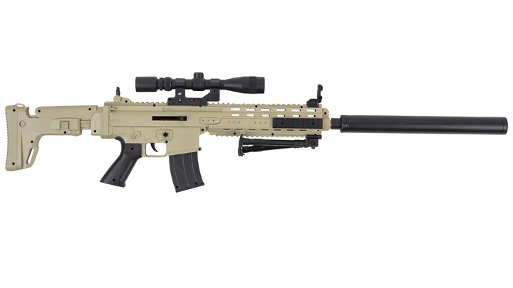 KARABIN NA KULKI SNAJPERSKI MK13 ASG IMITACJA BRONI NA KULKI 6MM REPLIKA