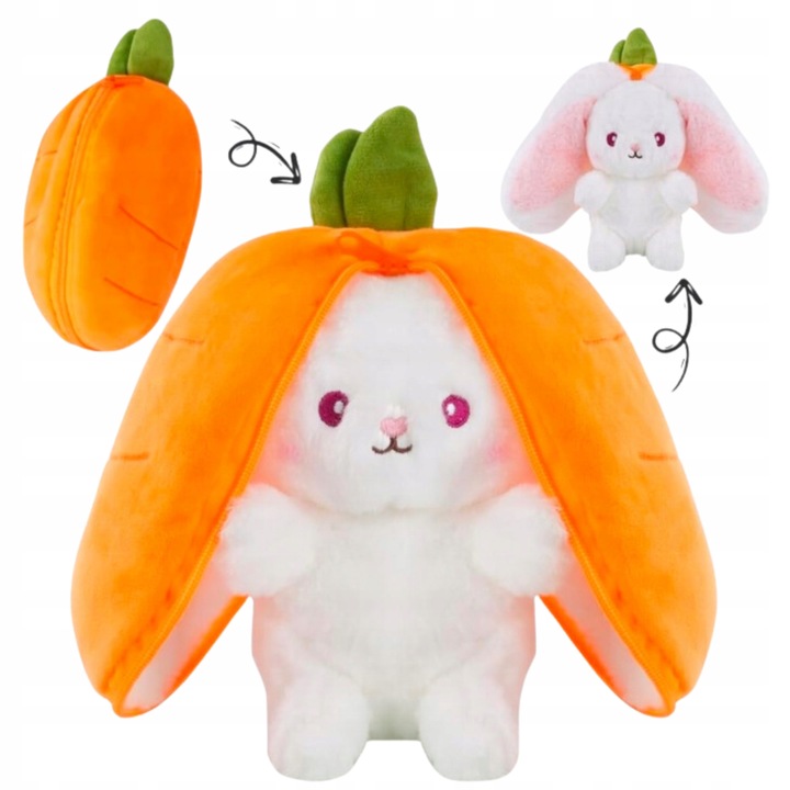MASKOTKA PLUSZAK KRÓLIK MARCHEWKA 25CM