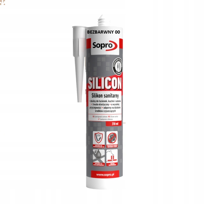 Silikon Sopro Sanitarny 00 Bezbarwny 310 ml