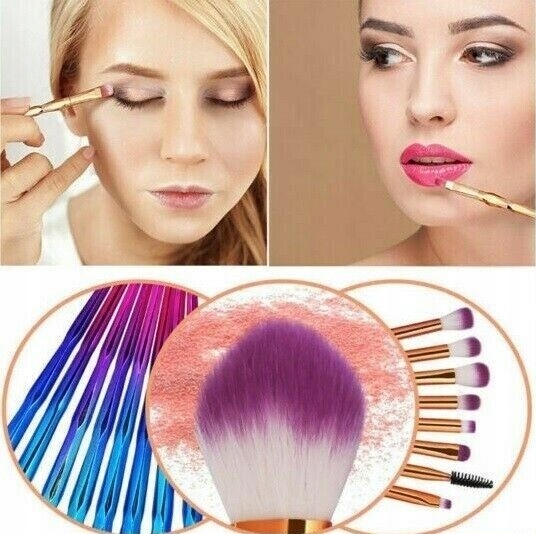 20 sztuk Pędzli DO MAKIJAŻU JEDNOROŻEC UNICORN 20 x PĘDZLE make-up