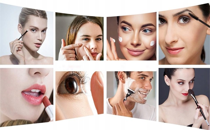 Podswietlane Lusterko do Makijazu LED Kosmetyczne