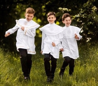 PAMIĄTKA CHRZTU ŚWIĘTEGO / ZŁOTY ŁAŃCUSZEK + MEDALIK JEZUS 18K DLA CHŁOPCA