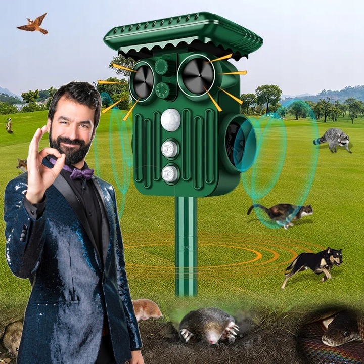 ODSTRASZACZ zwierząt KOTÓW PSÓW PTAKÓW DZIKÓW DUŻY