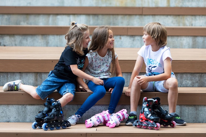 Rolko-Wrotki 3w1 Regulowane RAVEN Singer Black/Red 37-40