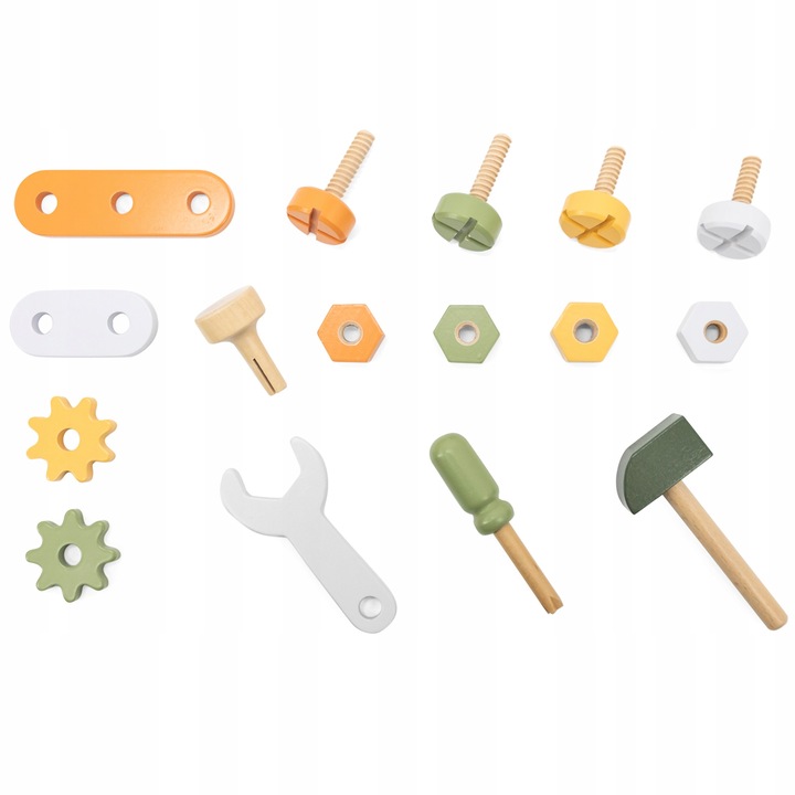 ZESTAW SKRZYNKA MAJSTERKOWICZA DREWNIANE NARZĘDZIA DLA DZIECI VIGA PolarB