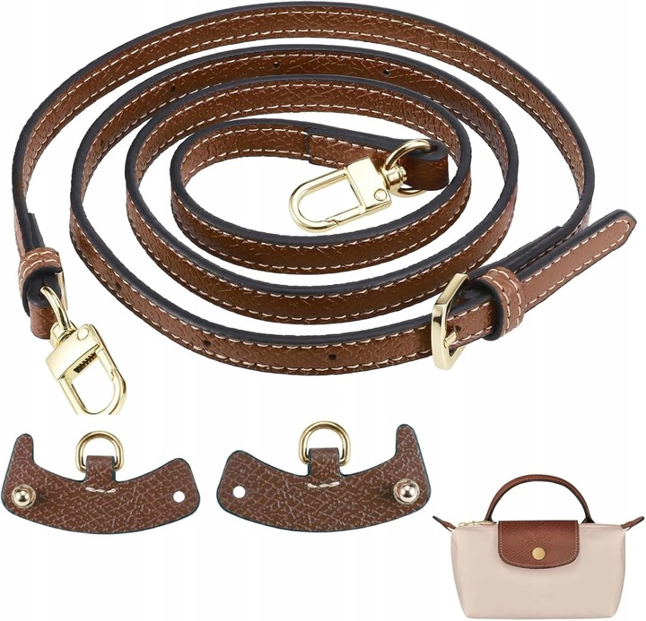 PASEK DO TOREBKI WĄSKI SKÓRZANY REGULOWANY DZIURKOWANY NA RAMIĘ UNIWERSALNY