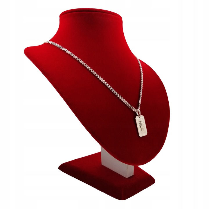 SREBRNY ŁAŃCUSZEK BISMARK+MEDALIK CUDOWNY 925 NASZYJNIK DLA CHŁOPCA+GRAWER