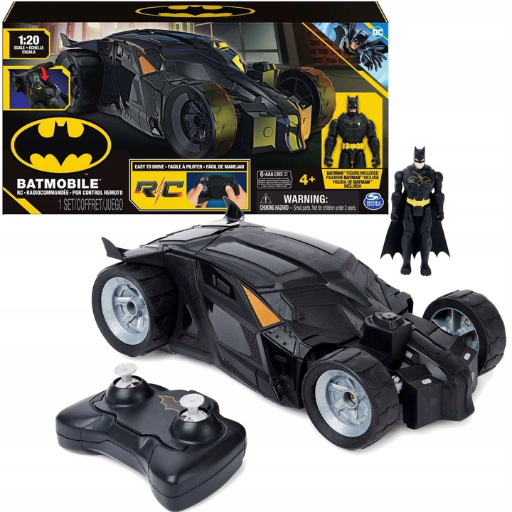 BATMAN BATMOBILE ZDALNIE STEROWANY POJAZD AUTO RC DC COMICS