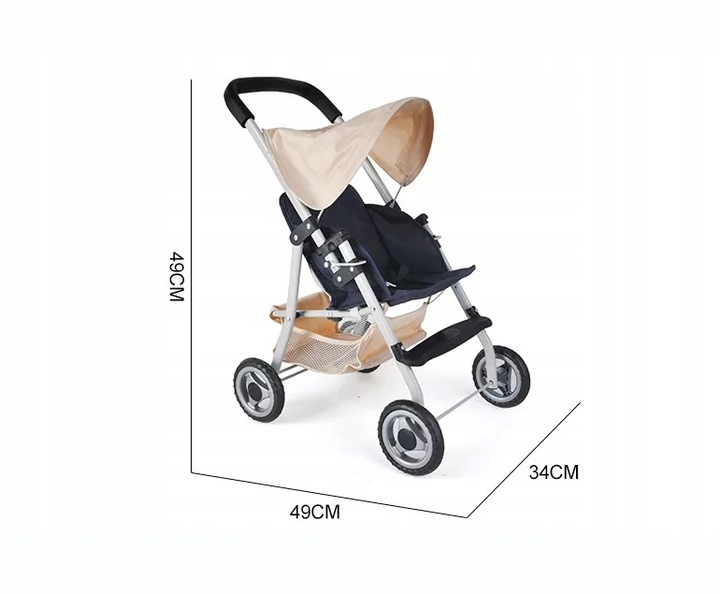 Wózek spacerówka dla lalki Super Lekki