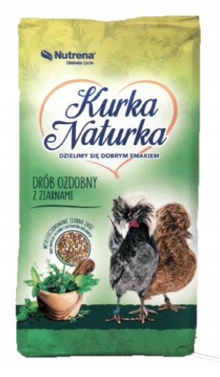 Pasza Kurka Naturka DRÓB OZDOBNY z ziarnami 20kg paw przepiórka kury ozdobn