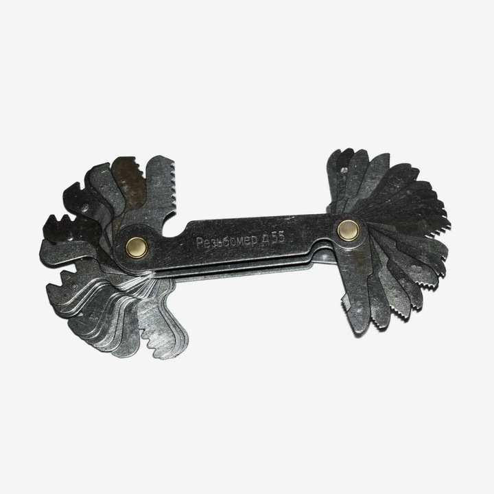 Gwintomierz MWGa 60 - MWPa A 55 (40 grzebieni) - precyzyjny wzornik gwintów