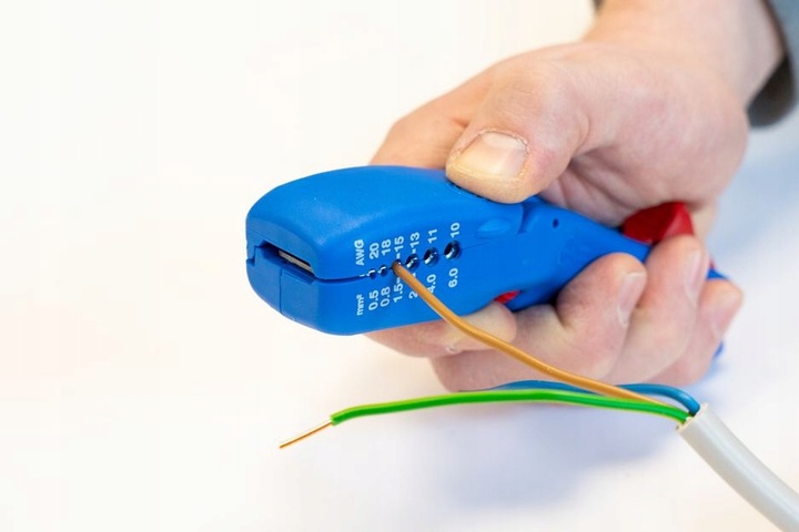 Ściągacz izolacji do kabli płaskich i okrągłych WEICON / MADE IN GERMANY