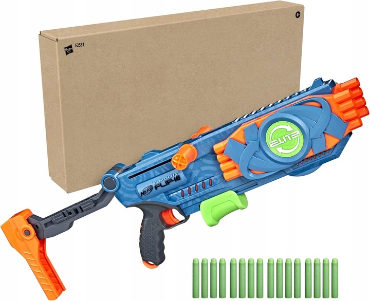 NERF Elite 2.0 Flipshots Flip-16 WYRZUTNIA shotgun strzelba 16 naboi HASBRO