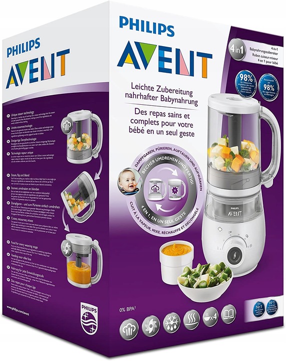 BLENDER PAROWAR 4w1 PHILIPS AVENT SCF883/01