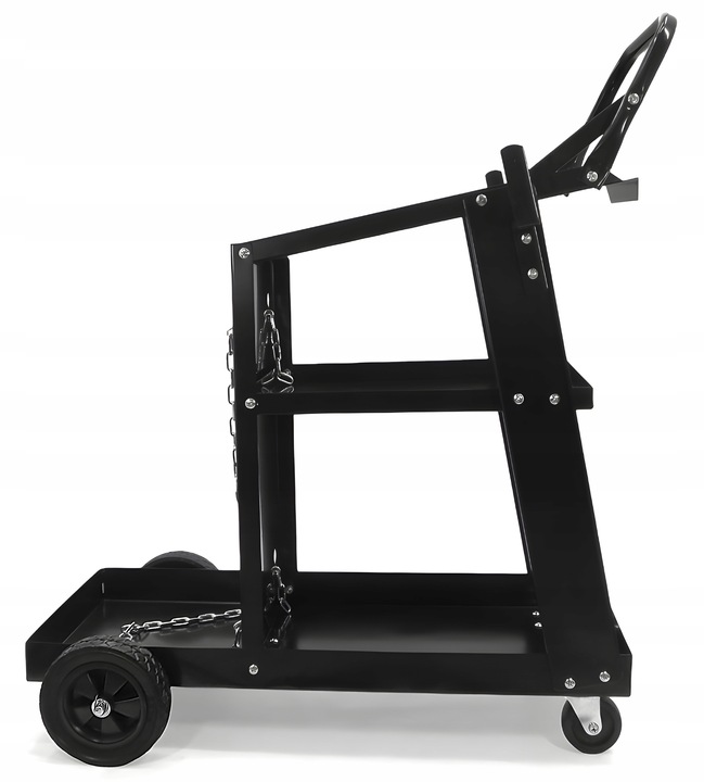 WÓZEK SPAWALNICZY do spawarki butli MIG TIG Z UCHWYTEM Z RĄCZKĄ