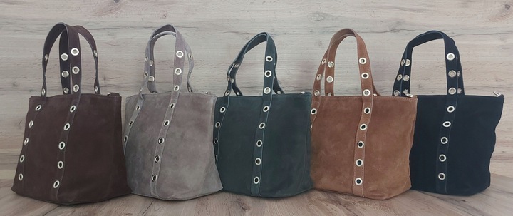 Duży włoski kufer Vera Pelle skórzana pojemna torba A4 Brąz